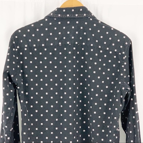 Bugatchi Black and White Button Down Shirt M - Picture 13 of 13